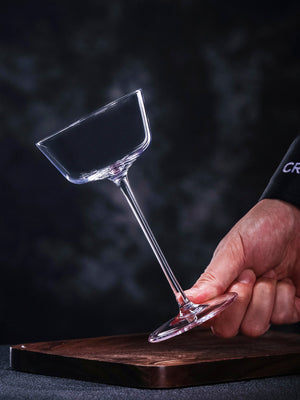 Elevate Your Cocktail Experience with Our Crystal Glass Stemmed Cocktail Goblet