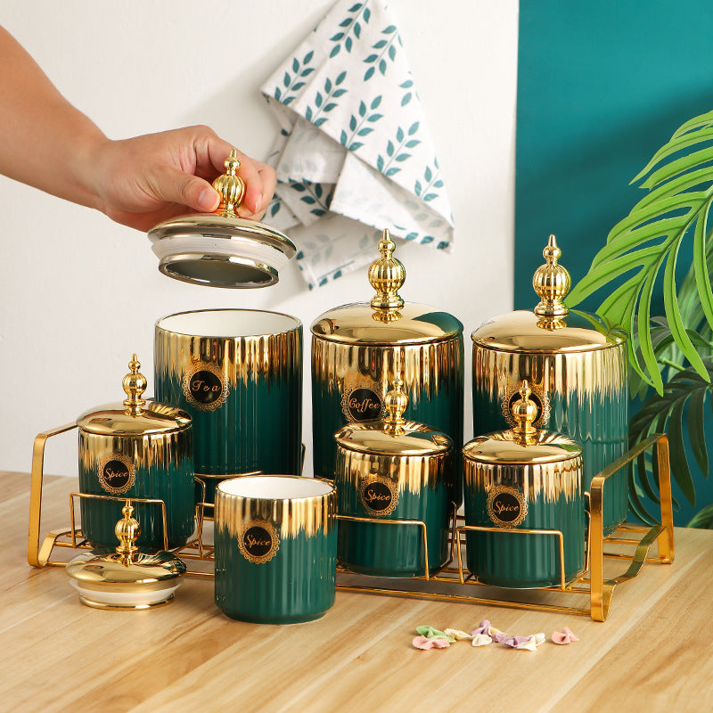 Ceramic Storage Jar For Kitchen Decoration And Storage