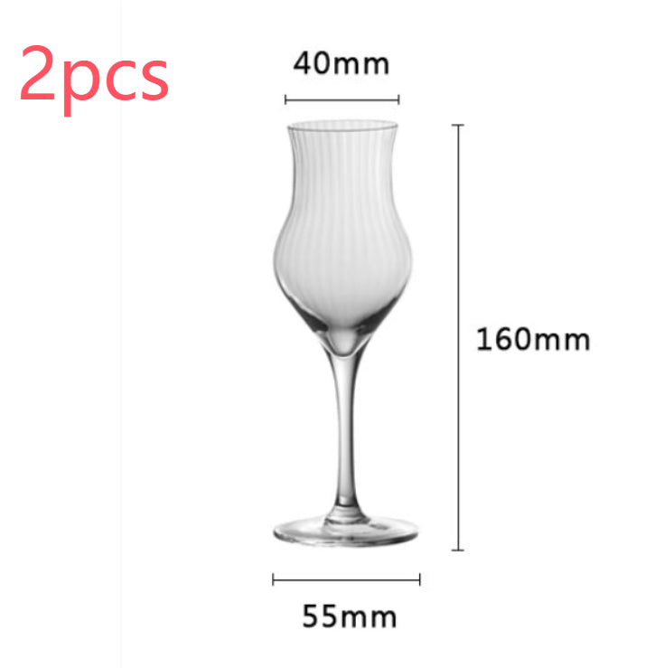 Tulip Crystal Glass Goblet For Elegant Home Dining Use
