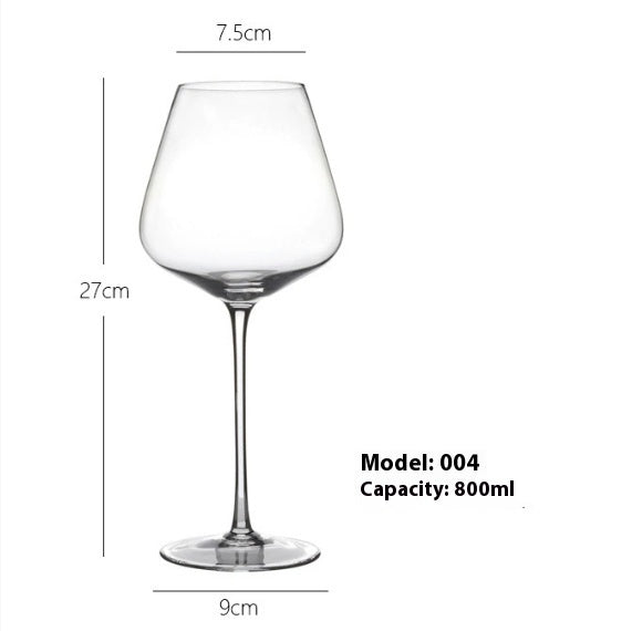 Elegant Crystal Glass Goblet For Home Dining Use