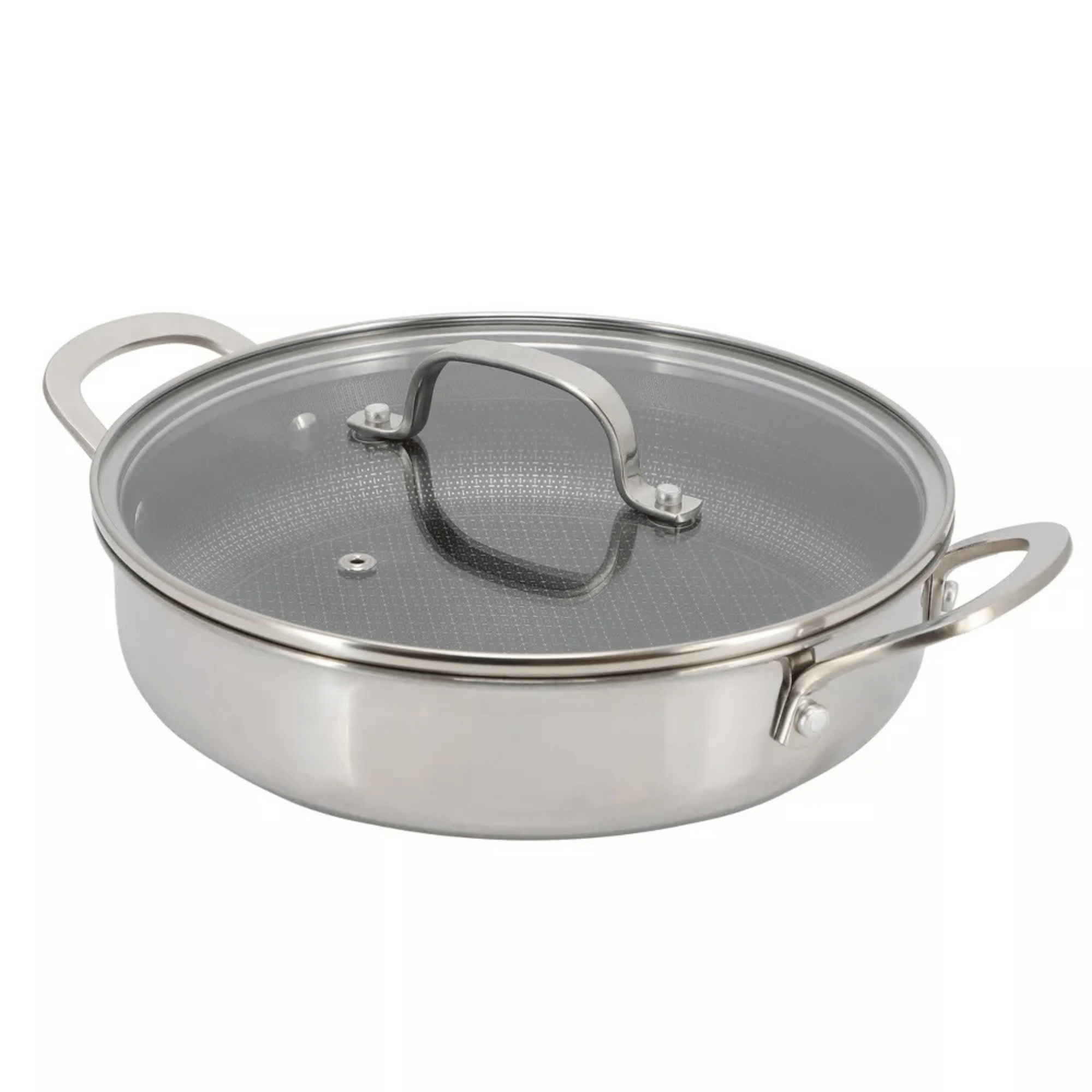 Better Chef 9-Inch 3-Ply Stainless Steel Nonstick Deep Fry Pan with