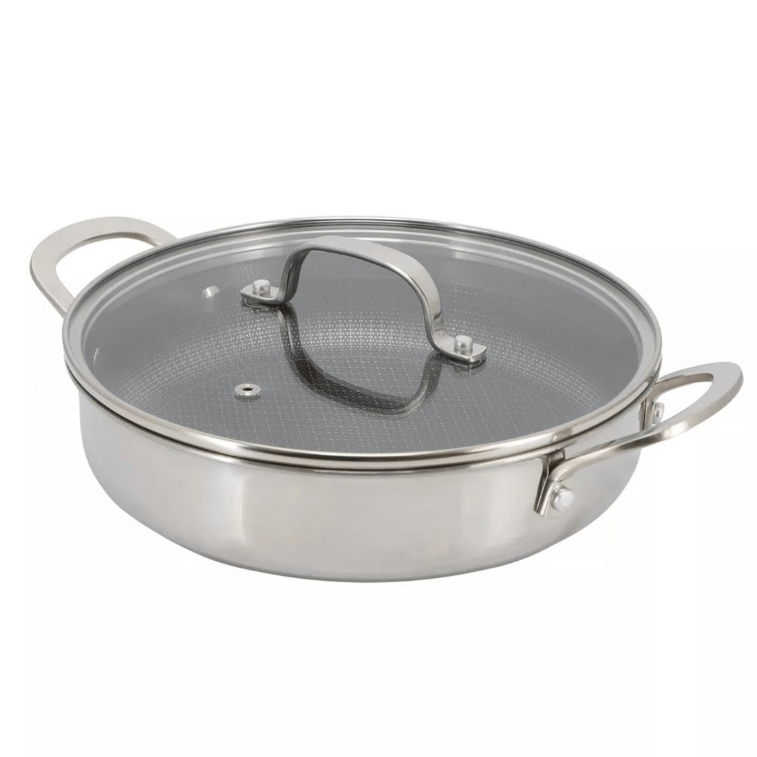 Better Chef 9-Inch 3-Ply Stainless Steel Nonstick Deep Fry Pan with