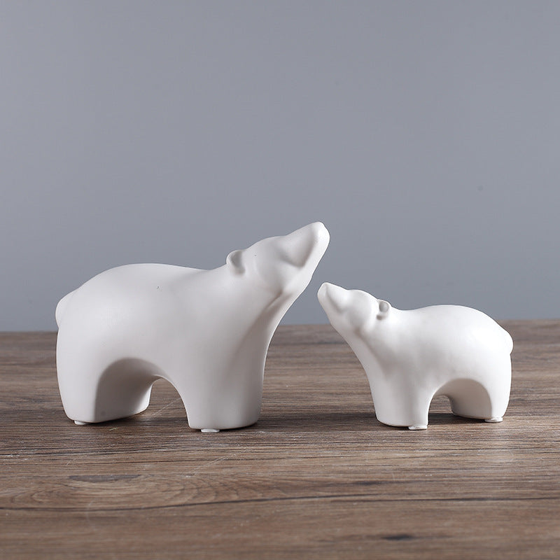 Soft Decorative Small Animal Figurine For Home Decor