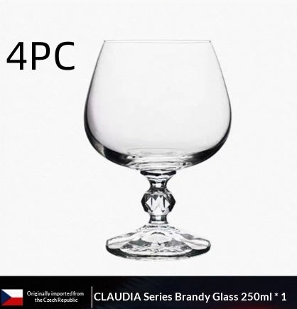 Elegant Crystal Glass Goblet For Home Dining Use