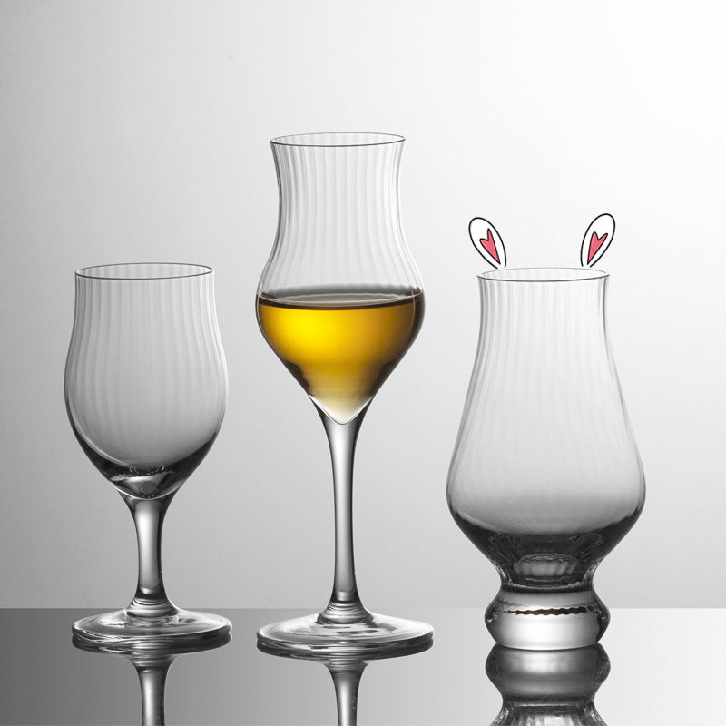 Tulip Crystal Glass Goblet For Elegant Home Dining Use