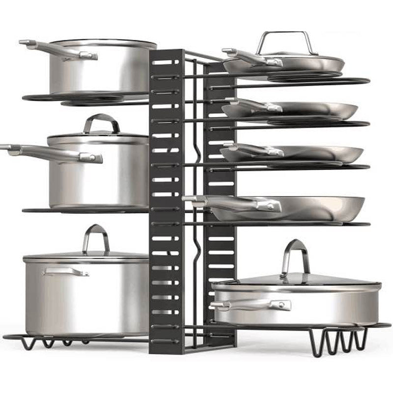 8-Tier Kitchen Dish Drying Rack Organizer Shelf