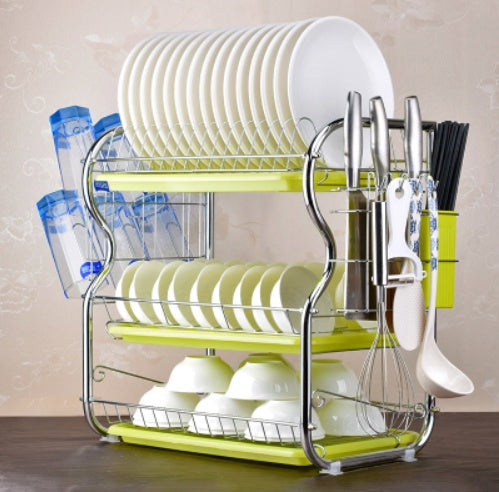 Kitchen Dish Drying Rack Storage Shelf