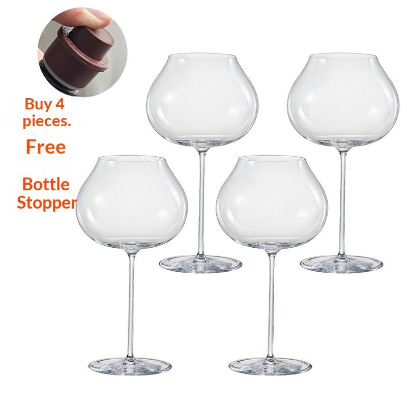 Hand Blown Crystal Glass Goblet For Elegant Home Use