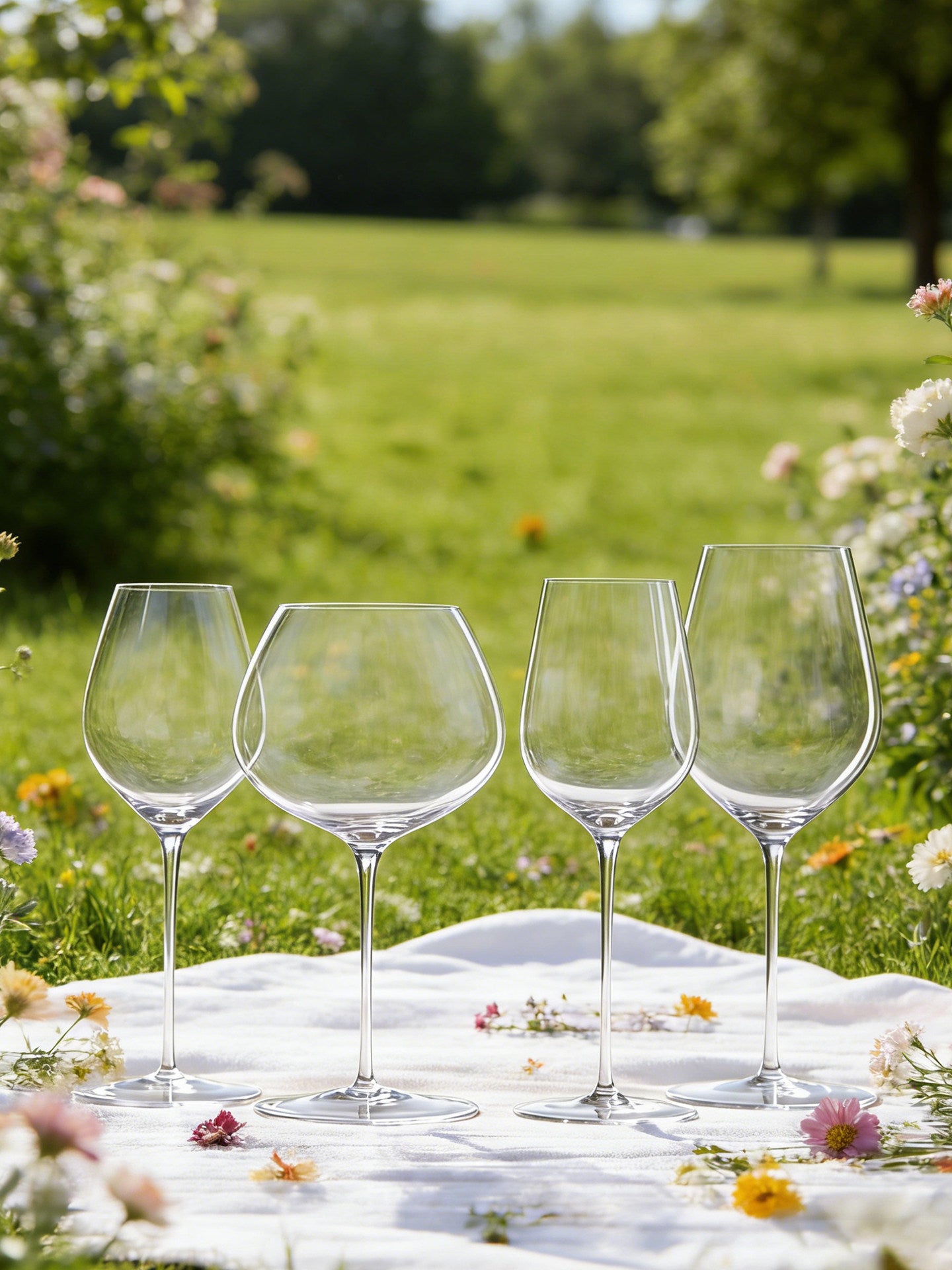 Crystal Glass Elegant Champagne Style Goblet Set