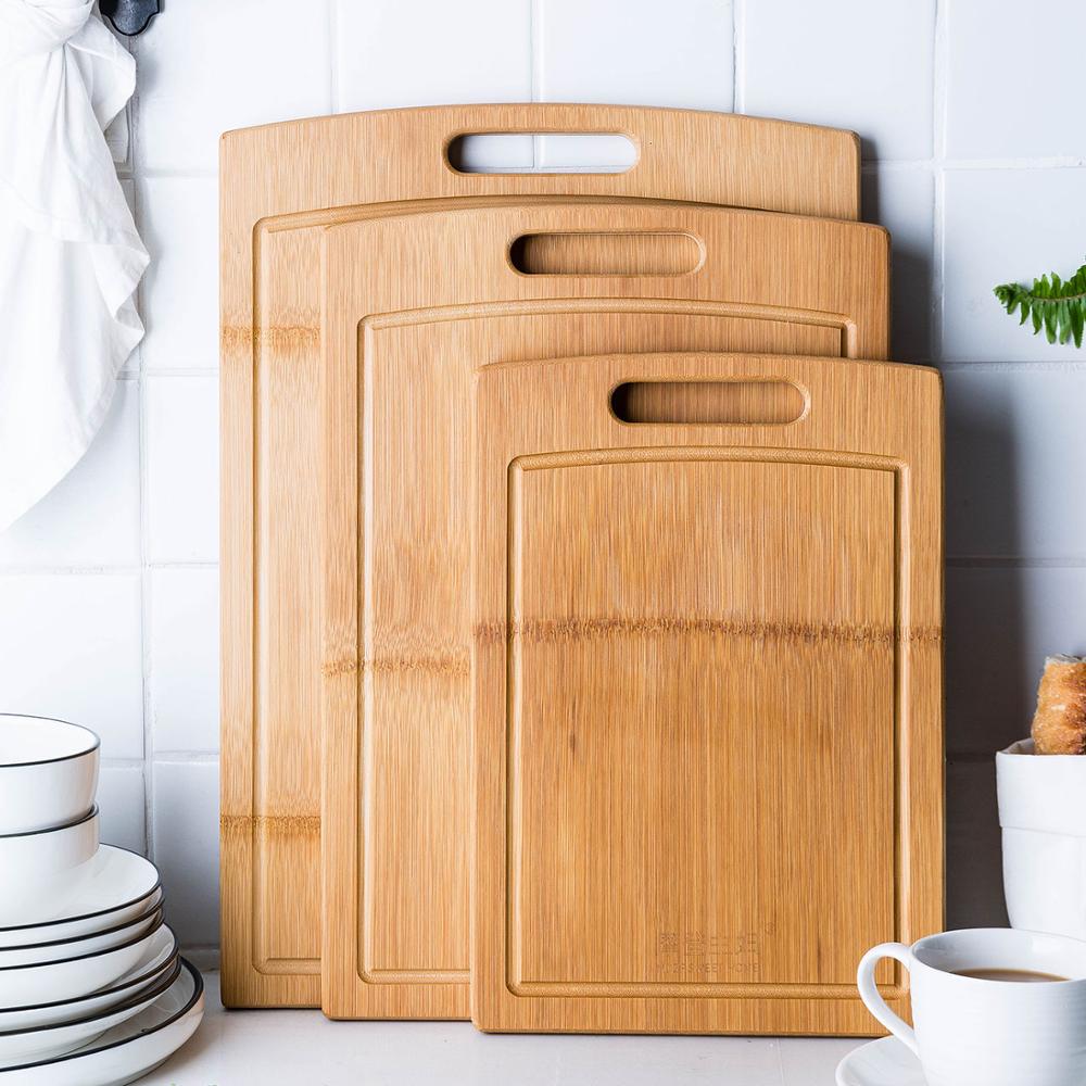 Multi Purpose Bamboo Cutting Board For Fruit Meat Vegetables
