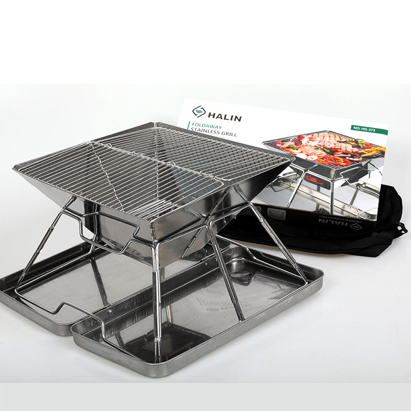 Portable Foldable Outdoor Barbecue Grill Medium Size Cooking Unit