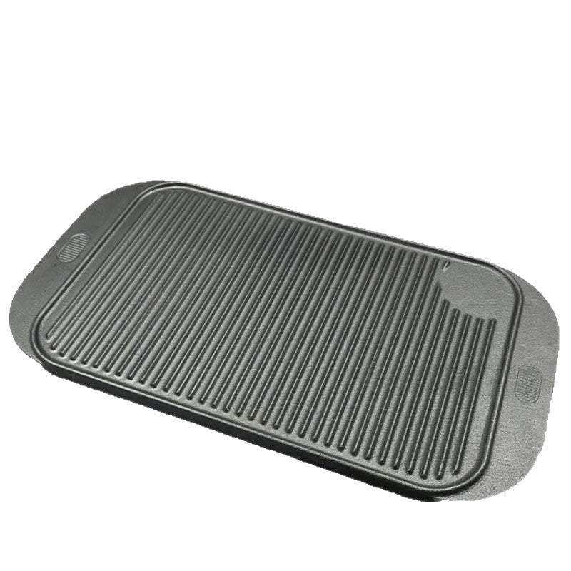 Double Sided Cast Iron Griddle Pan For Flat Cooking And Grilling