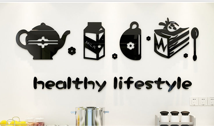 Cute Minimalist Kitchen Wall Sticker For Home Decoration