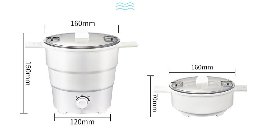 Compact Multi Function Electric Noodle And Rice Cooker For Dorm Travel