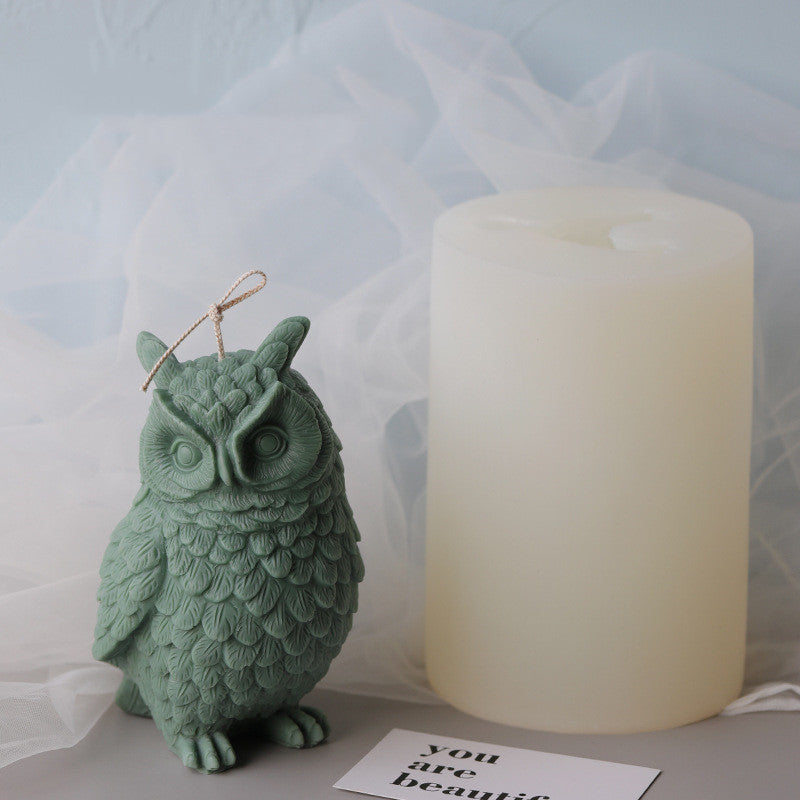 Big Owl Silicone Mold For Home Decoration And Craft