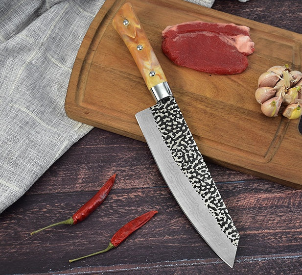 Stainless Steel Chef Knife With Marbled Handle