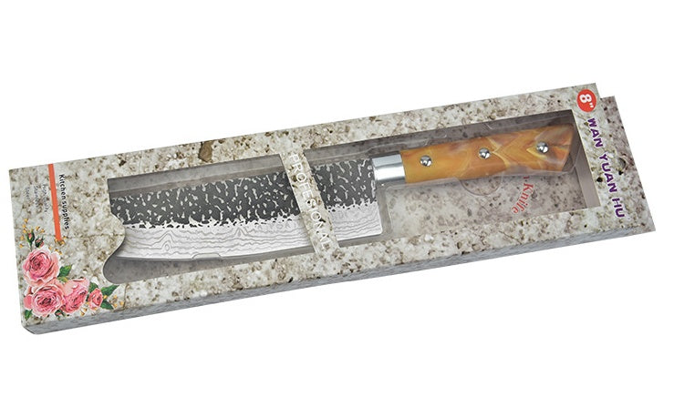Stainless Steel Chef Knife With Marbled Handle