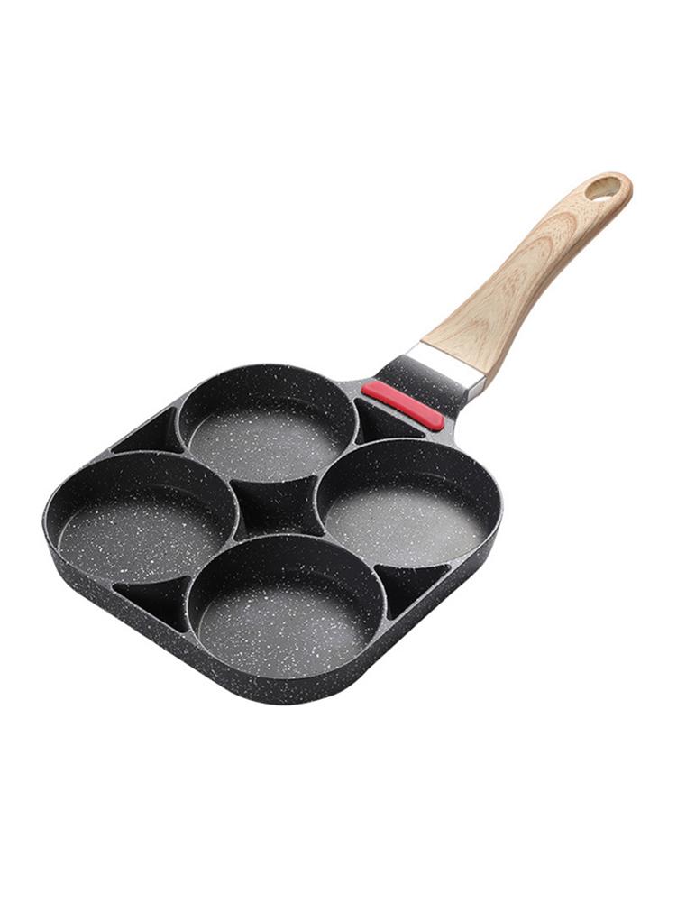 Compact Multi Hole Egg Burger Frying Pan For Household Omelette Cooking