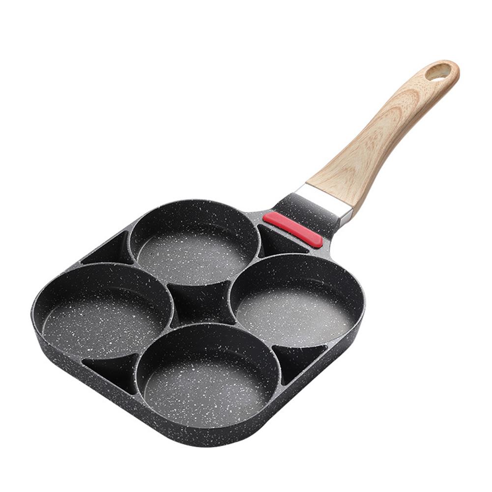 Compact Multi Hole Egg Burger Frying Pan For Household Omelette Cooking