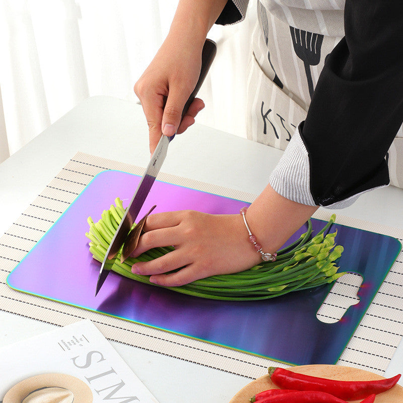 Titanium Plated Stainless Steel Cutting Board