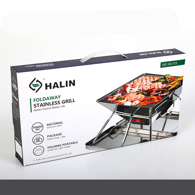 Portable Foldable Outdoor Barbecue Grill Medium Size Cooking Unit