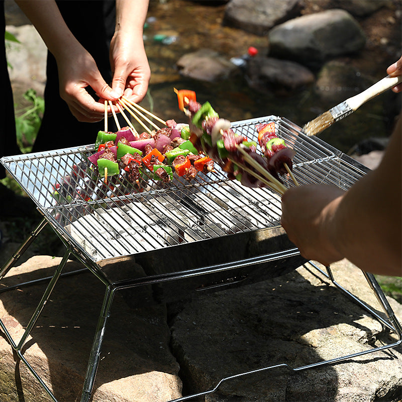 Portable Foldable Outdoor Barbecue Grill Medium Size Cooking Unit