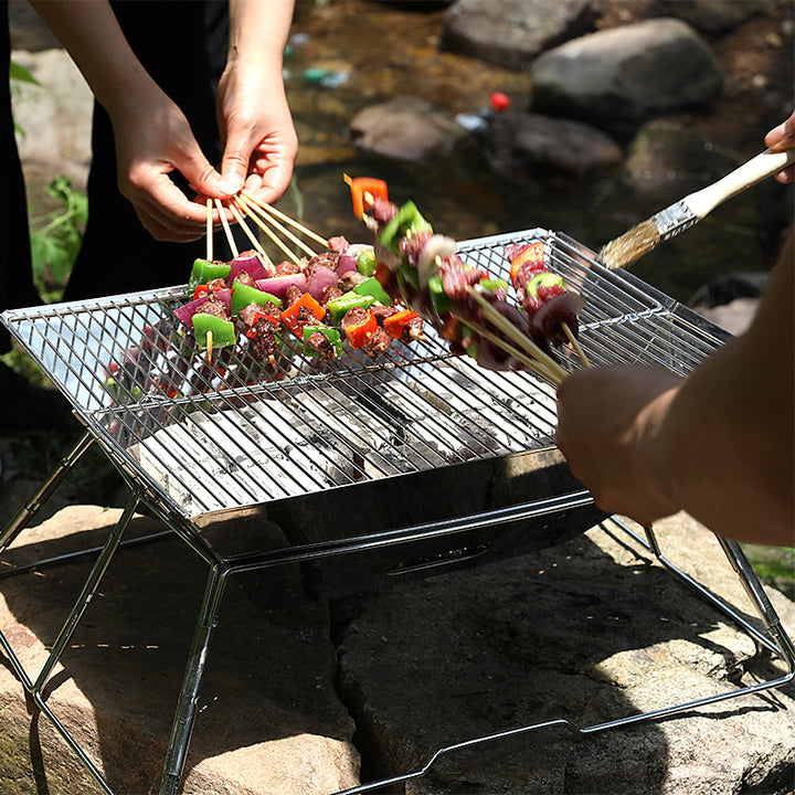Portable Foldable Outdoor Barbecue Grill Medium Size Cooking Unit