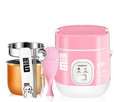 Compact Automatic Mini Rice Cooker For One Person Steaming Use