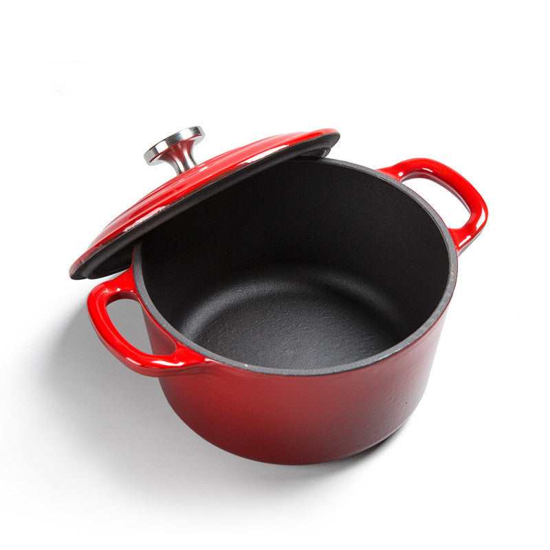 Enamel Cast Iron Stock Pot Stew Pot Universal Cooking Pot