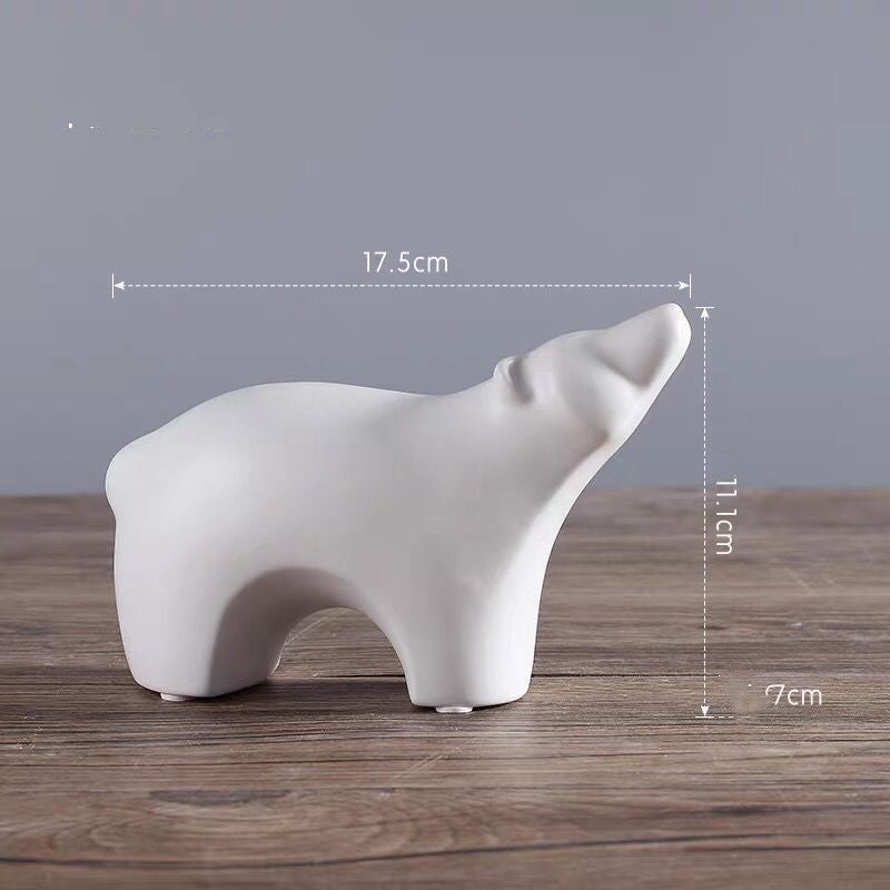 Soft Decorative Small Animal Figurine For Home Decor
