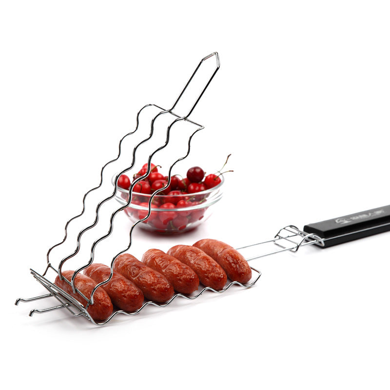 Outdoor BBQ Grill Basket Clip Portable Barbecue Tool