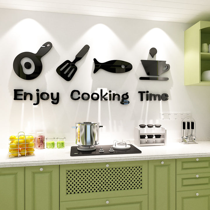 Cute Minimalist Kitchen Wall Sticker For Home Decoration