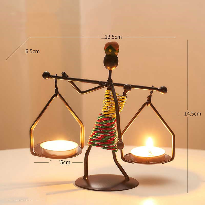 Creative Iron Candle Holder For Home Kitchen And Restaurant Decoration