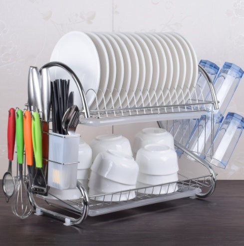 Kitchen Dish Drying Rack Storage Shelf