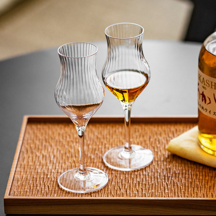 Tulip Crystal Glass Goblet For Elegant Home Dining Use