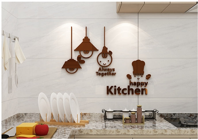 Cute Minimalist Kitchen Wall Sticker For Home Decoration