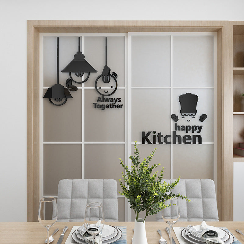 Cute Minimalist Kitchen Wall Sticker For Home Decoration