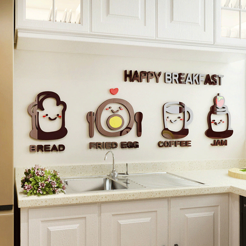 Cute Minimalist Kitchen Wall Sticker For Home Decoration