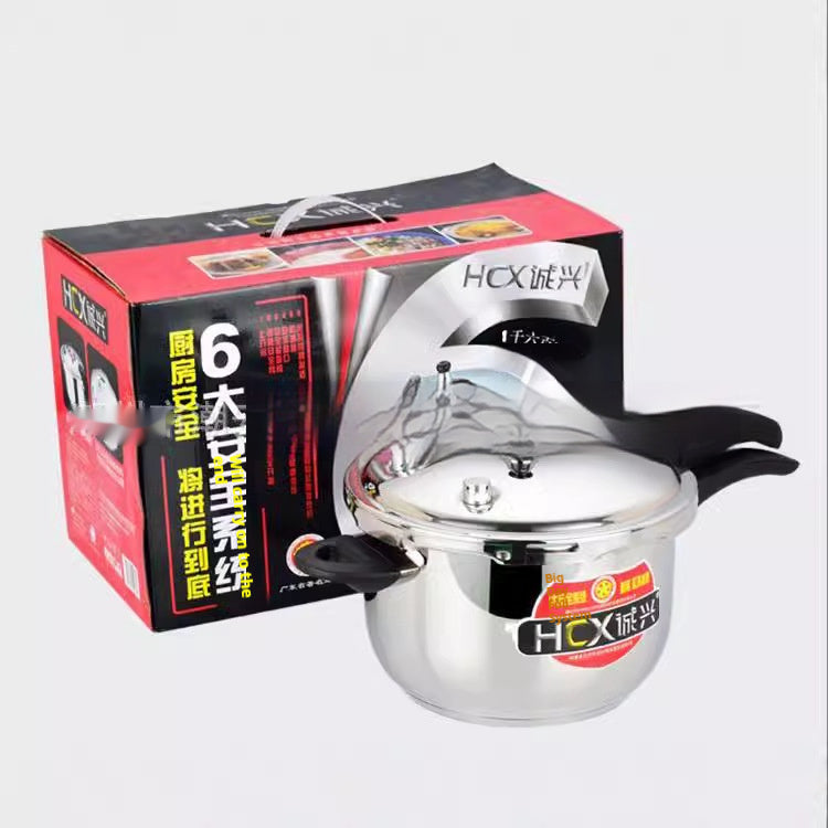 304 Stainless Steel Thickened Pressure Cooker For Induction And Gas Stove