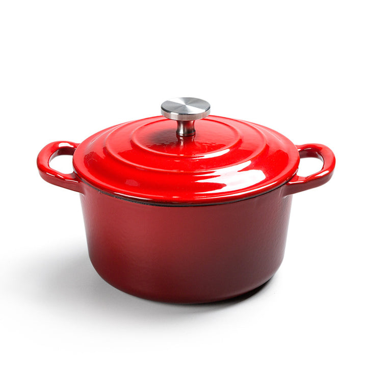 Enamel Cast Iron Stock Pot Stew Pot Universal Cooking Pot