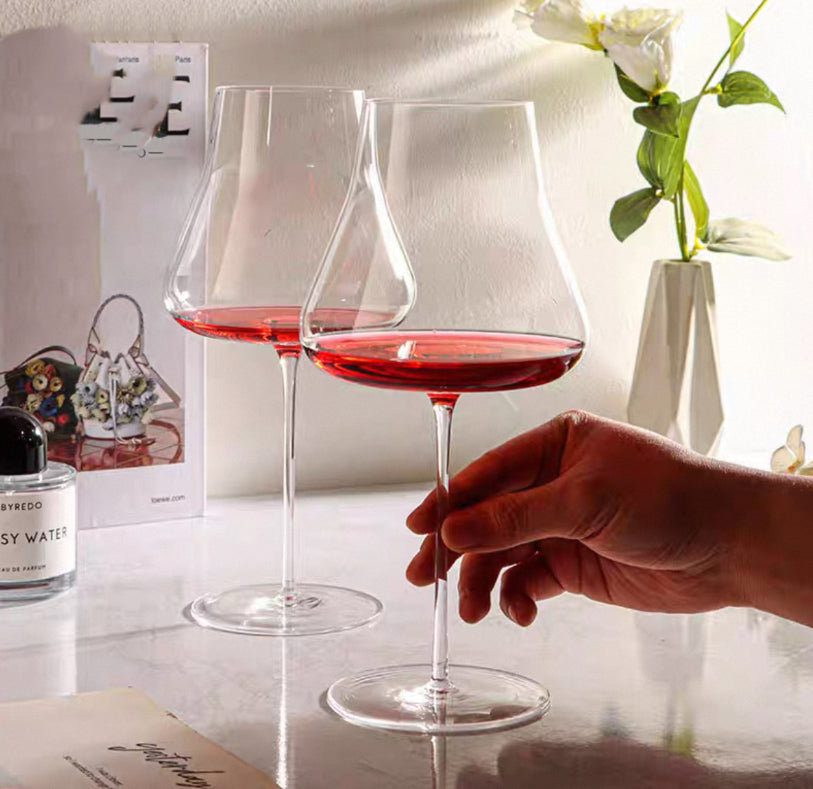 Crystal Glass Champagne Flutes And Elegant Goblets