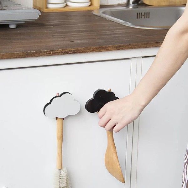 Wooden Wall Mounted Hooks For Kitchen And Room Storage Decor