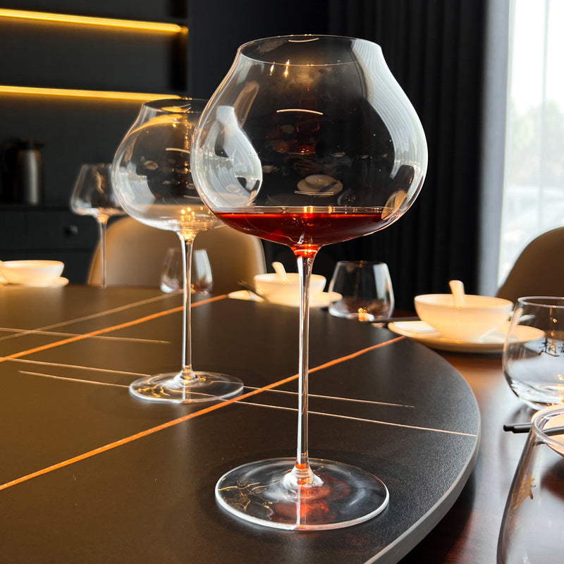 Hand Blown Crystal Glass Goblet For Elegant Home Use
