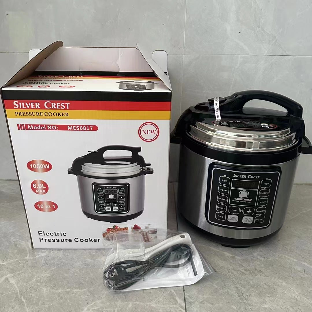 Multifunctional 6L Automatic Electric Pressure Cooker For Stewing Cooking