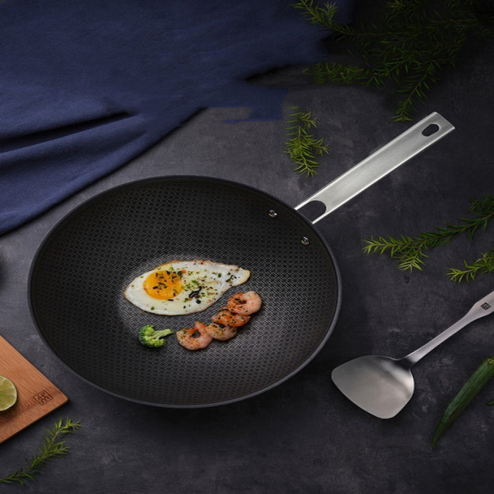 Non Stick Frying Pan Wok For Induction And Household Cooking