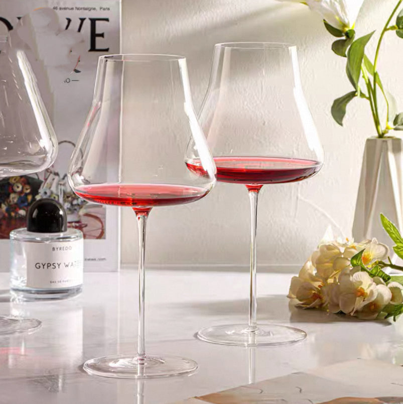 Crystal Glass Champagne Flutes And Elegant Goblets