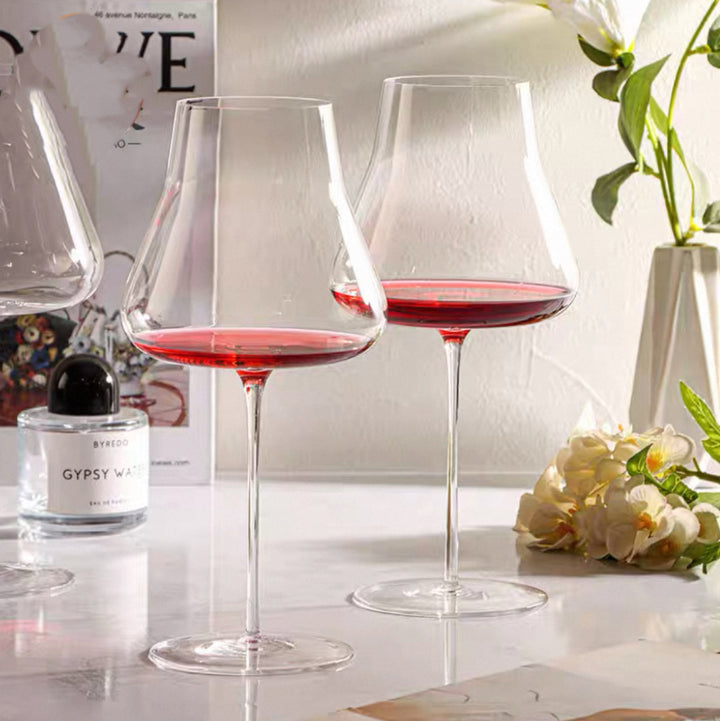 Crystal Glass Champagne Flutes And Elegant Goblets