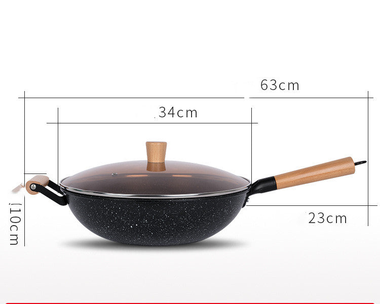 Non Stick Frying Pan With Lid In Color Box Packagin