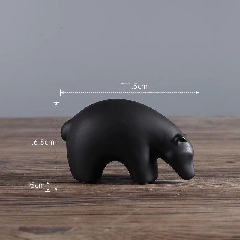 Soft Decorative Small Animal Figurine For Home Decor