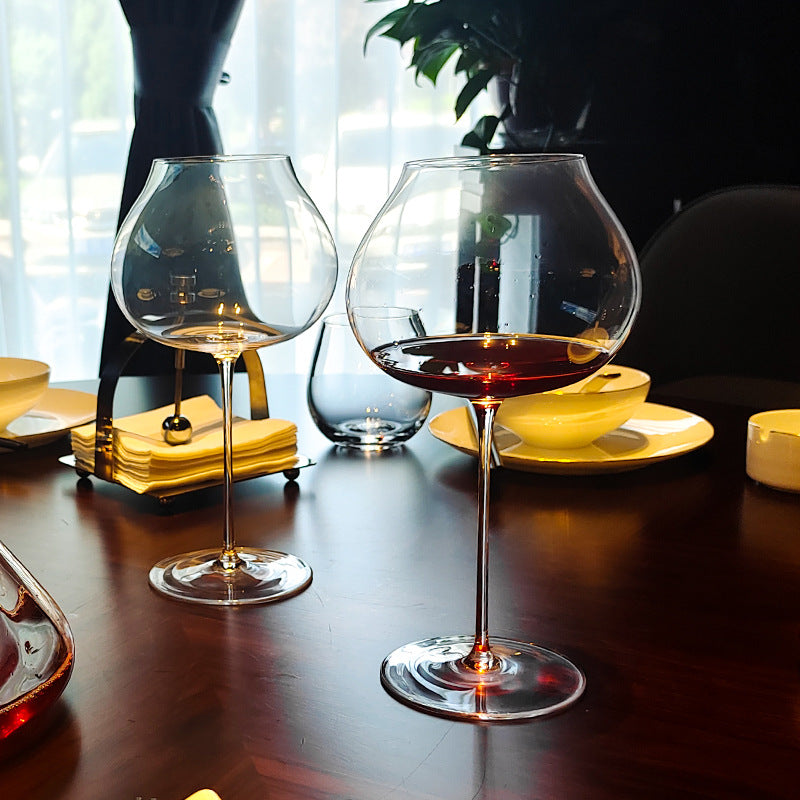 Hand Blown Crystal Glass Goblet For Elegant Home Use